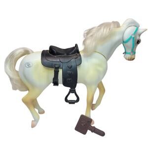 7" Vintage GC Branded Empire Industries Horse W/Rooted Mane & Tail~ Moving Head